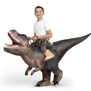 Inflatable Dinosaur Ride-On Costume for Kids